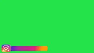 Lower third green screen Instagram || green screen lower third || No Copyright || free to use