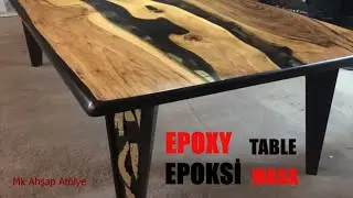 Epoxy Resin river Table / стол из эпоксидного ореха