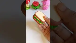 Diy Clay Sandwich 🥪✨#shorts #clay #craft #sandwich #artandcraft #clayart #viral  #mohonasartworld