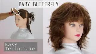 BABY BUTTERFLY CUT||Butterfly Haircut tutorial