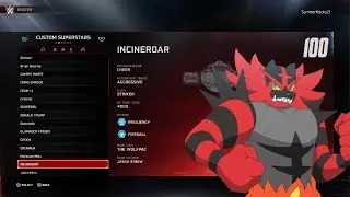 My WWE 2K25 PS5 CAW Roster for October 2025