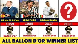 From 1956 to 2023: Exploring the Ballon D'or Winners