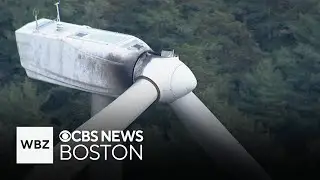 Massive blade falls from wind turbine in Plymouth