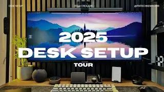 My First Desk Setup Tour 2025 | Clean & Minimal Home Office Setup