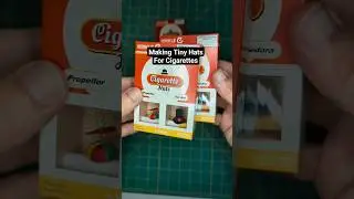 making tiny hats 🎩🚬 #crafts #diycrafts #artprocess #cigarette