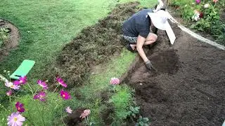 How I did new Garden edging . Jak wykończyłam nowy rabat w ogr&oacute;dku     - 556