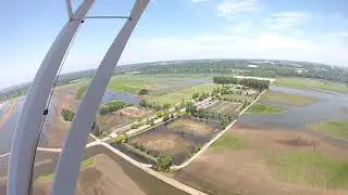 July 2019 Flooded Mississipi River and St. Charles