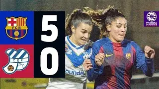 FC BARCELONA B 5 vs 0 CE EUROPA | FEMENINO | RESUMEN