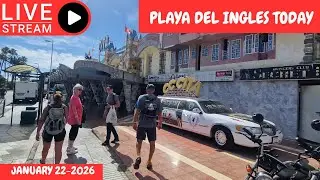 Gran Canaria LIVE 🔴 PLAYA DEL INGLES TODAY - JANUARY 22 -  2026