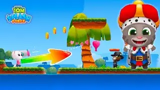 Talking Tom Splash Force - King Tom Vs SplashAngela - SuperFight With Naughty Raccoon - Game Of Fame