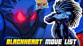 BLACKHEART MOVE LIST - Marvel Super Heroes vs. Street Fighter (MSHvSF)