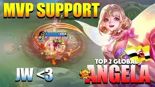 Angela MVP Support, Amazing Hyper Support | Top 2 Global Angela Gameplay | MLBB