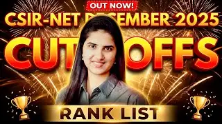 CSIR NET Dec 2025 Cutoff | CSIR NET December 2025 Result | CSIR NET Dec 2025 Rank List|CSIR NET 2025