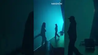 Stepping into uncharted territory, a wall of lasers emitting a cold blue light appeared.