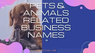 Pets & Animals Related Business Names