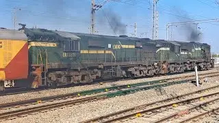 bumper offlink andal udl wdg3a twins 13631 13610 green shakti livery lhf lhf combo with 12905 train