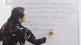 CBSE12#MATHS#RELATIONS & FUNCTIONS #EQUIVALENCE RELATION #STEPWISE SOLUTION #5MARKS BOARD PROBLEM
