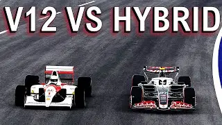 🏁V12 vs Hybrid – 1991 McLaren MP4/6 vs 2024 Haas F1!🏁