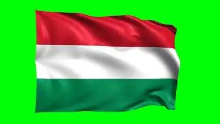Hungary Waving Flag Green Screen Animation | 3D Flag Animation | Royalty-Free