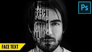 Text on Face Effect Photoshop Tutorial