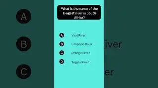 Longest river in South Africa | GK MCQs | History 0820 #gkmcqs #quiz #quiztime