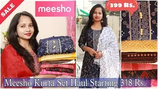 MEESHO Party Wear Kurta Set Haul Starting 318 Rs| MEESHO Kurti Haul & Review | Ranjana R