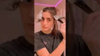My first time bleaching my hair 😱 #hairbleach#diy#moneypiece