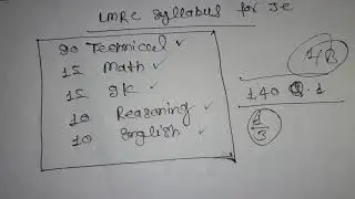 Lmrc Syllabus for je