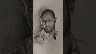 draw Jason Statham freehanded #artshorts #artist #jasonstatham