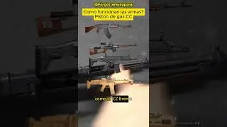 Como funcionan las armas? Piston de gas de carrera corta #armas #curiosidades #historia