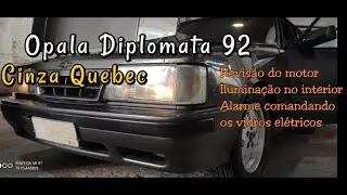 Opala Diplomata 92 - Revis&atilde;o do Motor, Ilumina&ccedil;&atilde;o do interior+painel+mala, Alarme comandando vidros!