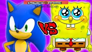 Cartoon vs Anime Mugen: Sonic The Hedgehog VS SpongeBob SquarePants