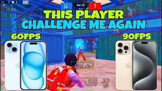 IPHONE 15 VS IPHONE 15 PRO MAX🥵60FPS VS 90FPS || 1V1 TDM BATTLE