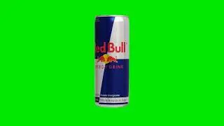 Redbull Energy Drink | Green Screen Background