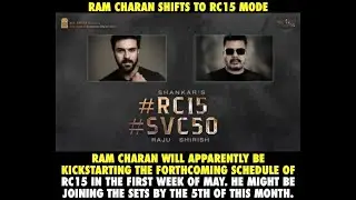 Ramcharan15 | Shankar Director | Svc50 | Telugu |