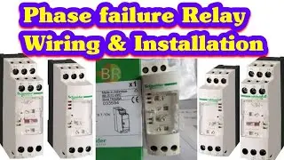 #Phase Failure Relay Wiring #Schneider RM4TR32Relay Installation #OverAndUnderVoltageSetting