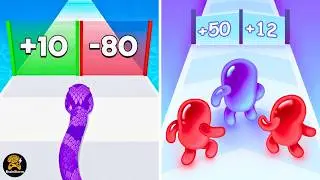 What if Blob Clash 3D and Snake Run Race Had a MAX Gameplay Showdown?