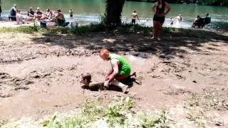 Mud wrestling