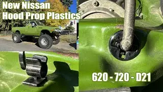 Пластиковые опоры капота для Datsun 620, Nissan 620, 720 и D21 Hardbody