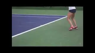Beautiful Tennis Footwork: WTA Ladies.