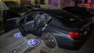 КАК УСТАНОВИТЬ СВЕТОДИОДНЫЕ ДВЕРНЫЕ ПРОЕКТОРЫ НА ВАШ BMW!! (ЛЕГКО)
