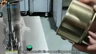 semi automatic tin can sealing machine for pet food, peanuts can seamer machine, can closing machine