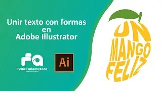 Unir textos con formas en Adobe Illustrator