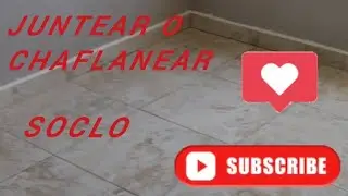 como hacerle el chaflan al soclo