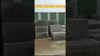 Solid Blocks/Concrete Blocks Curing #concrete #solidblock #civilengineering