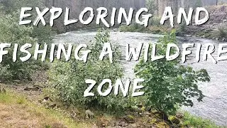 Scoping out the river after massive wildfire #fishing #pnwadventures #pnwexploration