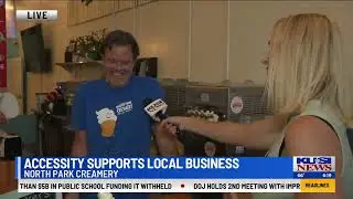 Allie Wagner Interview With/Accessity and North Park Creamery on KUSI Good Morning San Diego @ 6 am