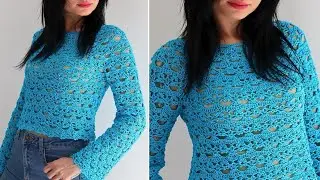 🌸 Maglia CALYMA all’UNCINETTO🌸Il modello ideale per ogni stagione