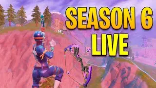 Trickshotting In SEASON 6 LIVE - NEW BOW - Fortnite Battle Royale