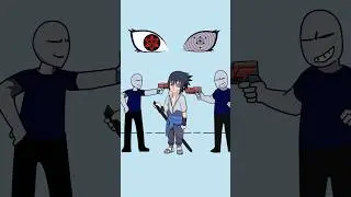 Seize the Gun by the Uchiha Sasuke character NO.2 #funny #anime #short